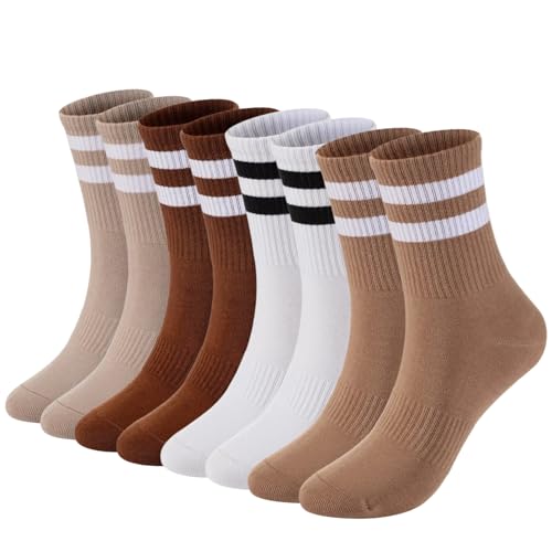 RoToTo Womens Crew Socks for Women Women’s Cute Long Boot Work Socks-KC608 MixB M